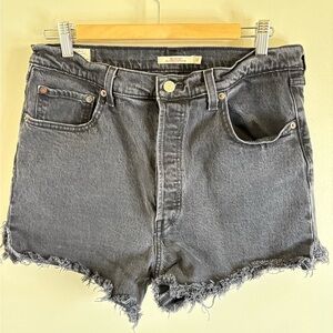 Levi’s Black Denim Cutoffs